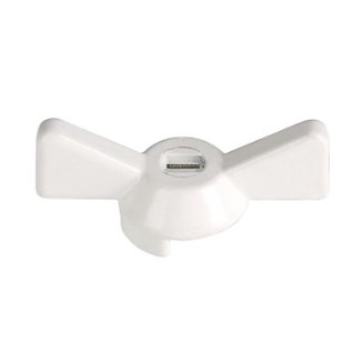 Ручка-бабочка для крана белая 1/2"–3/4"
