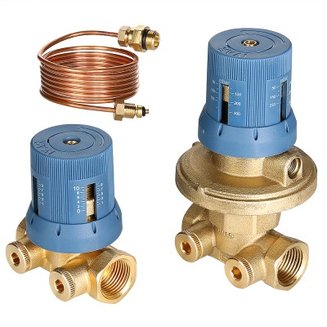 Автоматич. регулятор перепада давл. в компл. с запорно-регулировочным клапаном, 3/4" 50-300 mBar