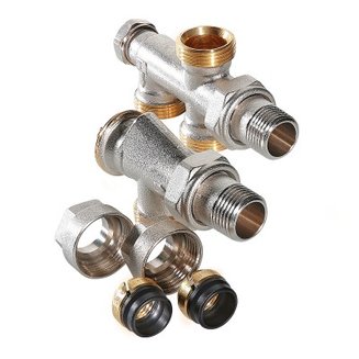 Регулирующий узел для подключения радиатора (комплект) 1/2\" х 100% х 3/4 евроконус