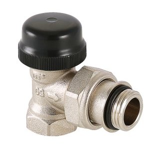 Клапан термостатический угловой с преднастройкой 1/2\"