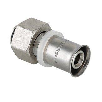 Пресс-фитинг с накидной гайкой, 16 (2,0) мм х 1/2”