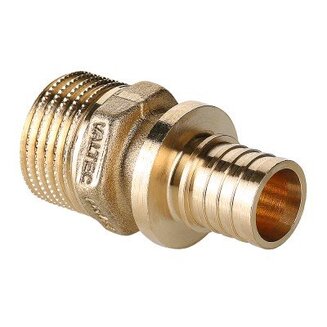 Фитинг аксиальный универсальный – фитинг надвижной с переходом на наружную резьбу, 25 (3,5) мм х 3/4\"