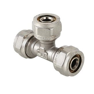 Фитинг обжимной – тройник, 26 х 16 х 20 мм