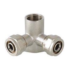 Водорозетка обжимная проходная, 20 мм х 1/2"