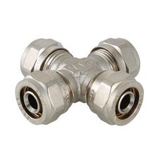 Фитинг обжимной – крестовина, 16 мм