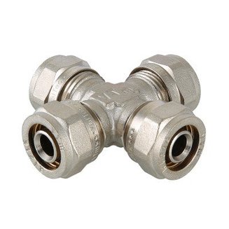 Фитинг обжимной – крестовина, 16 мм