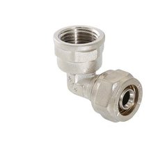 Фитинг обжимной – угольник с переходом на внутреннюю резьбу, 20 мм х 1/2"