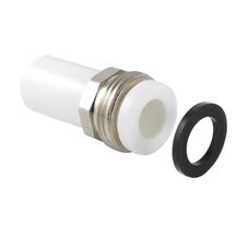 Фитинг полипропиленовый – патрубок под накидную гайку 20 мм x 3/4"