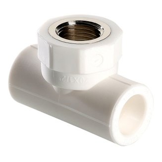 Фитинг полипропиленовый – тройник с переходом на внутреннюю резьбу 25 мм х 1/2\"