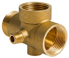 Пятиходовое соединение для насоса. 1"х80 мм