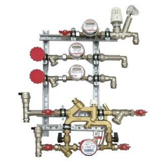 Квартирная станция для систем отопления и водоснабжения с рециркуляцией ГВС