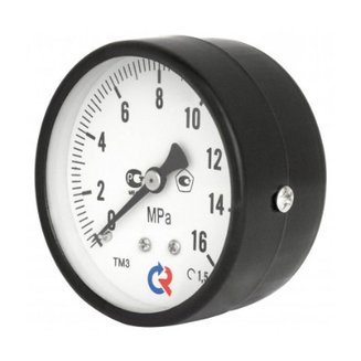 Манометр TM310T Dy 63 с задн. подкл., 1/4\", 0-6 бар (кл. точн. 2,5)