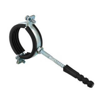 Кронштейн стальной с резиновым уплотнением 1 1/2\" (47-52мм)