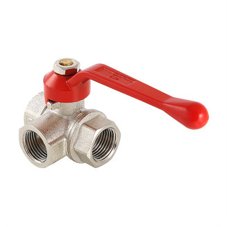 Кран шаровой трехходовой, тип T 3/4\"