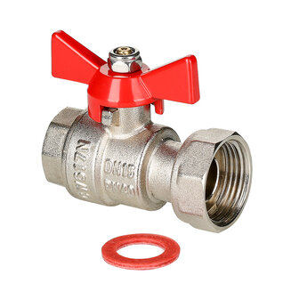 Кран шаровой с накидной гайкой 3/4\" x 1\"