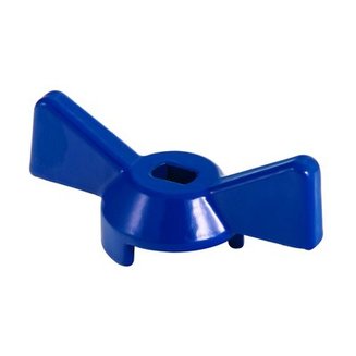 Ручка-бабочка для крана cиняя 1/2"-3/4"