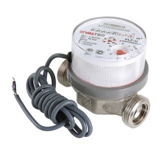 Водосчетчик универсальный с импульсным выходом (новый) без сгонов 1/2\", 110 мм