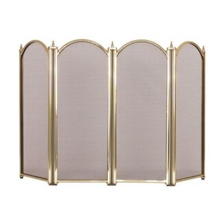 Экран каминный C04011PB (4 секции, 64х75см, античная латунь)