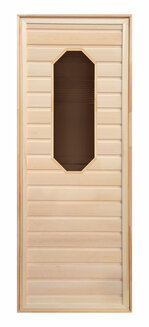 Дверь липа восьмиугол. стекло (коробка Хвоя) 1900х700