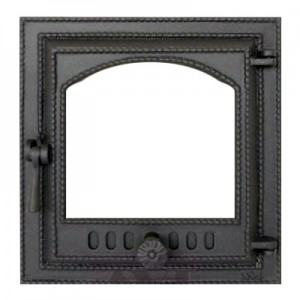 410 SVT каминная дверца со стеклом(одностворчатая)