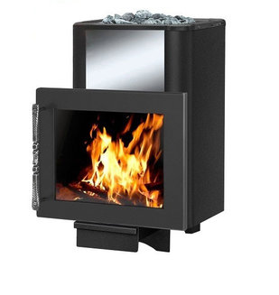 Печь ВЕЗУВИЙ Русичъ Антрацит 22 Панорама