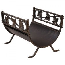 Дровница В68040AGK (античное золото/черный)