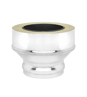 Переход на сэндвич нерж. (AISI 430/0,5мм) д.115х200 (ММ)