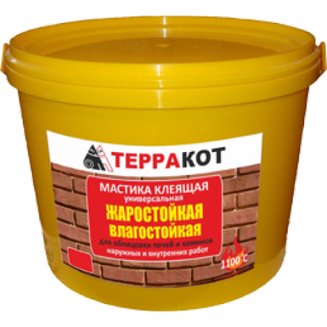 Мастика клеящая влагостойкая, жаростойкая "Терракот", 1,5 кг