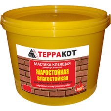 Мастика клеящая влагостойкая, жаростойкая "Терракот", 20 кг