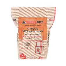 Смесь штукатурная "Терракот" жаростойкая, 5 кг