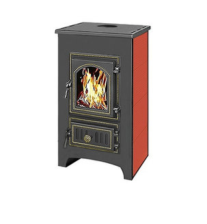 Печь-Камин ВЕЗУВИЙ ПК-01 (270) красн. 9 кВт (150 м3) ? 115 мм