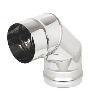 Колено нерж. (AISI 430/0,5мм) 3 секции 90* д.150