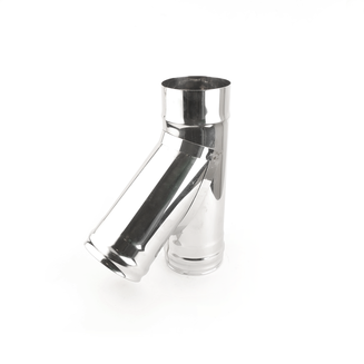 Тройник нерж. (AISI 430/0,8мм) 45* д.150