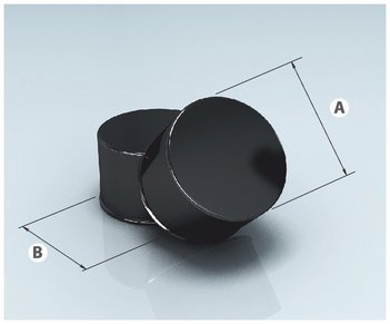 Заглушка глухая, эмалированная d 115мм