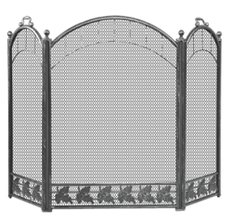 Экран каминный C31206AGK (античная латунь/черный)
