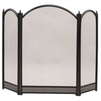 Экран каминный C03325BK (3 секции, 66х85см, черный)