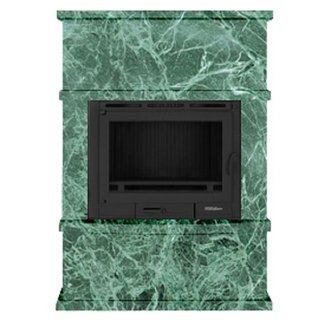 Печь-камин CORNO в облицовке Змеевик