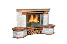 Каминная облицовка PALERMO (мрамор кол., угловая)