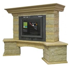 Каминная облицовка DARIA (песчаник, угловая)