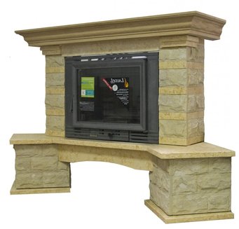 Каминная облицовка DARIA (песчаник, угловая)