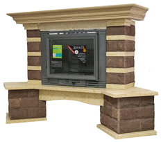 Каминная облицовка ANNA (песчаник, угловая)