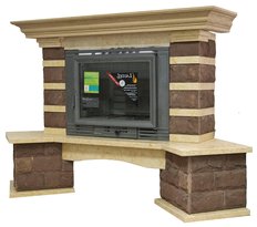 Каминная облицовка ANNA (песчаник, угловая)