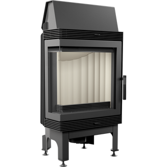 Каминная топка стальная BLANKA/L/BS (угловое стекло слева) (8 кВт)