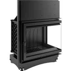 Каминная топка Amelia/P/BS (угловое стекло справа)