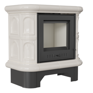 Печь-камин WK/440/KAFEL/K (Кремовая) (5 кВт) 650*748*374мм