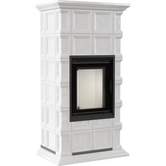 Печь-камин NADIA kafel MILANO 8кВт (Кремовая)