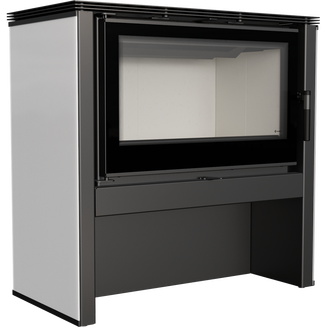 Печь-камин JUNO/12/B (12 кВт) 889*901*501мм