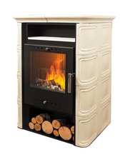 Печь-камин VERA CAPPUCCINO "NORDflam" 6 кВт (капучино)