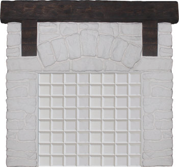 Портал для печей \"СТАРЫЙ ЗАМОК\" Белый