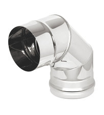 Колено нерж. (AISI 430/0,5мм) 4 секции 90* д.115